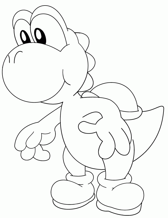 Baby Yoshi Coloring Pages Coloring Home