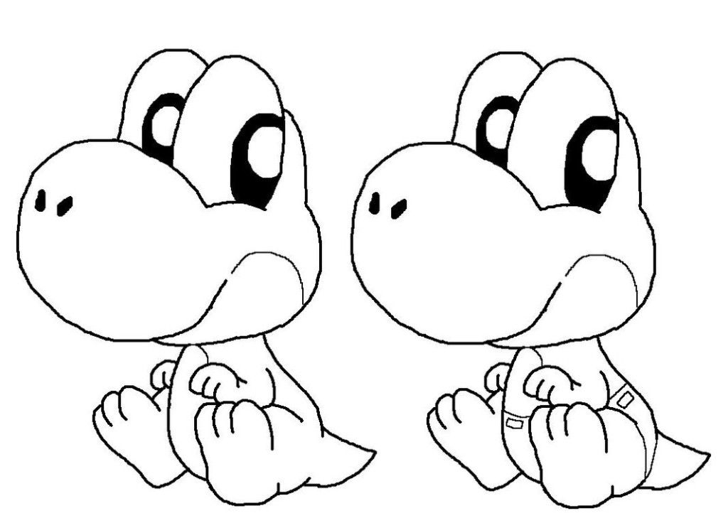Baby Yoshi Coloring Pages Coloring Home