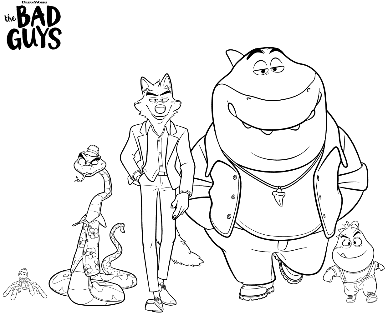 Bad Guys Coloring Pages Coloring Home