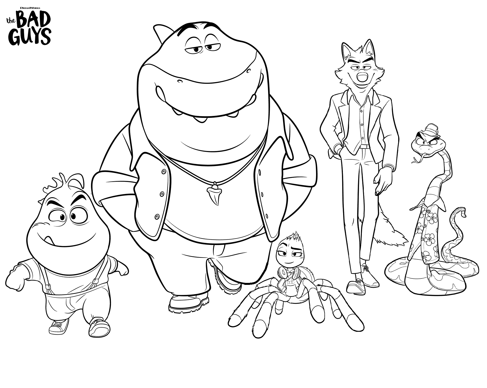 Bad Guys Coloring Pages Coloring Home