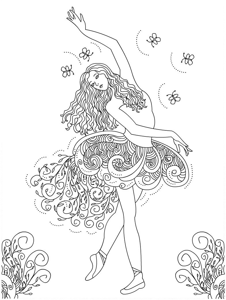 Ballet Dance Coloring Pages Coloring Pages