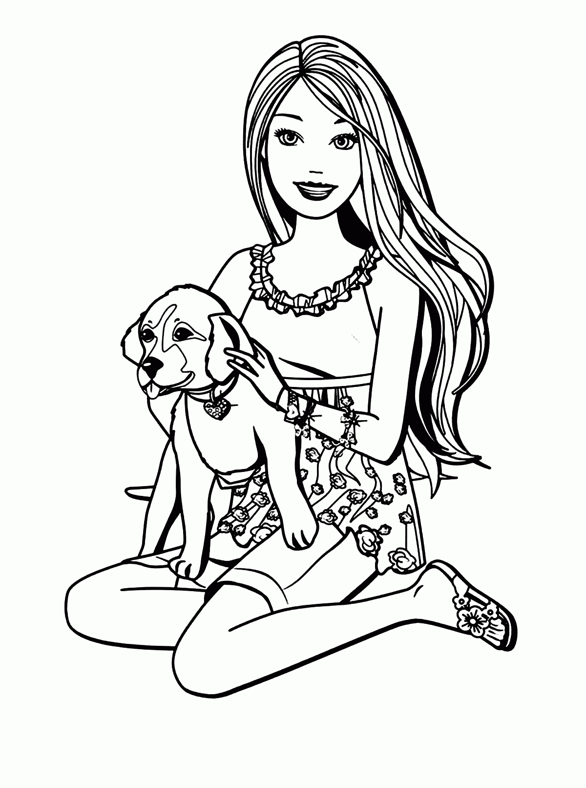 Barbie Coloring Pages Printable Totallybool