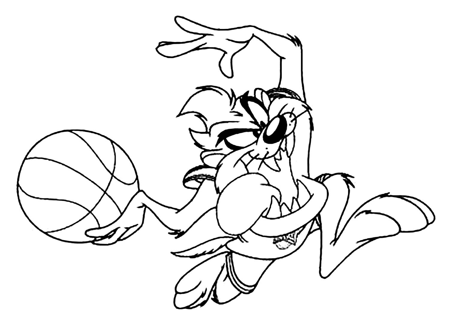 Basketball Coloring Page To Print Basketball Coloring Pages For Kids