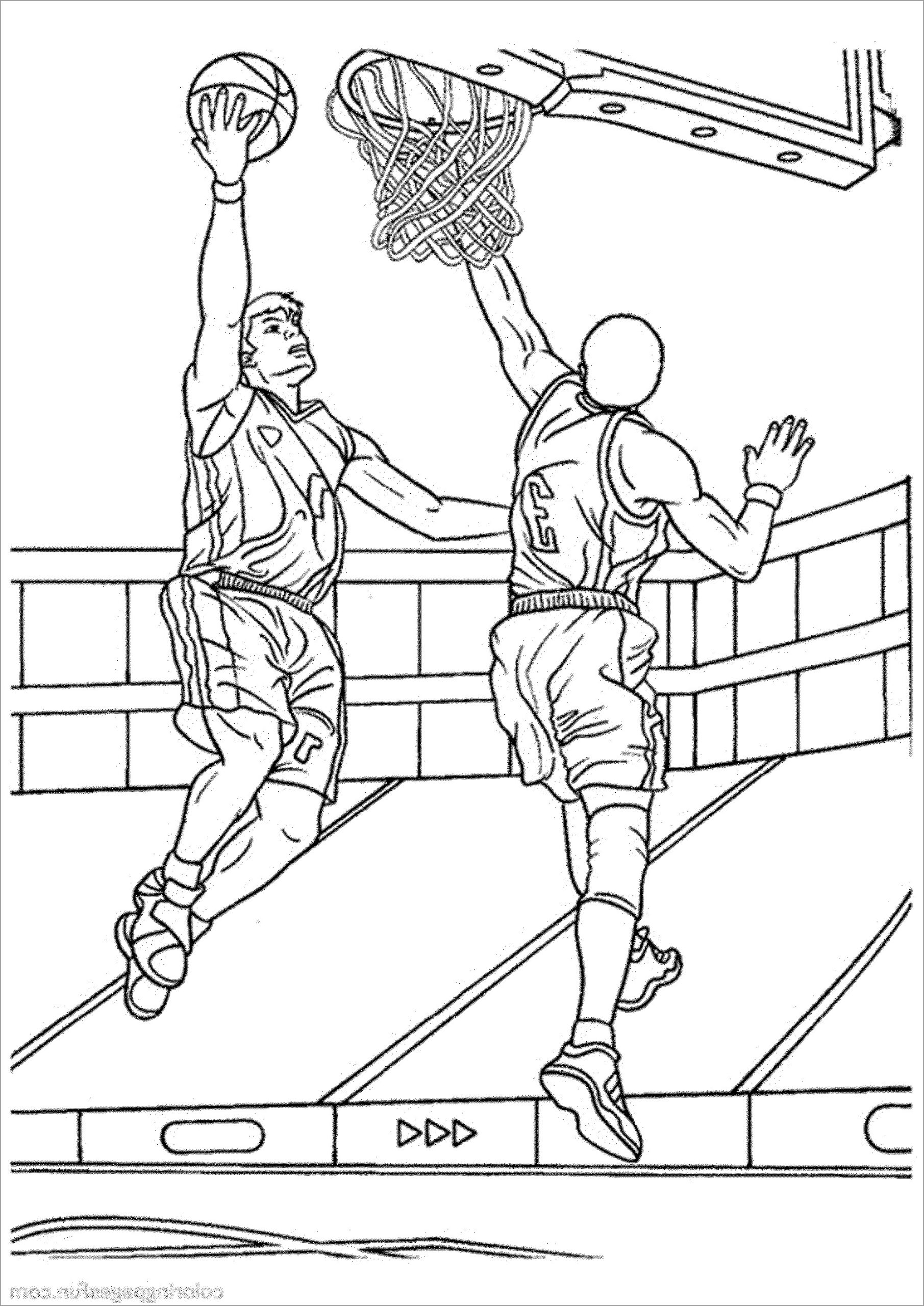 Basketball Coloring Pages To Print ColoringBay