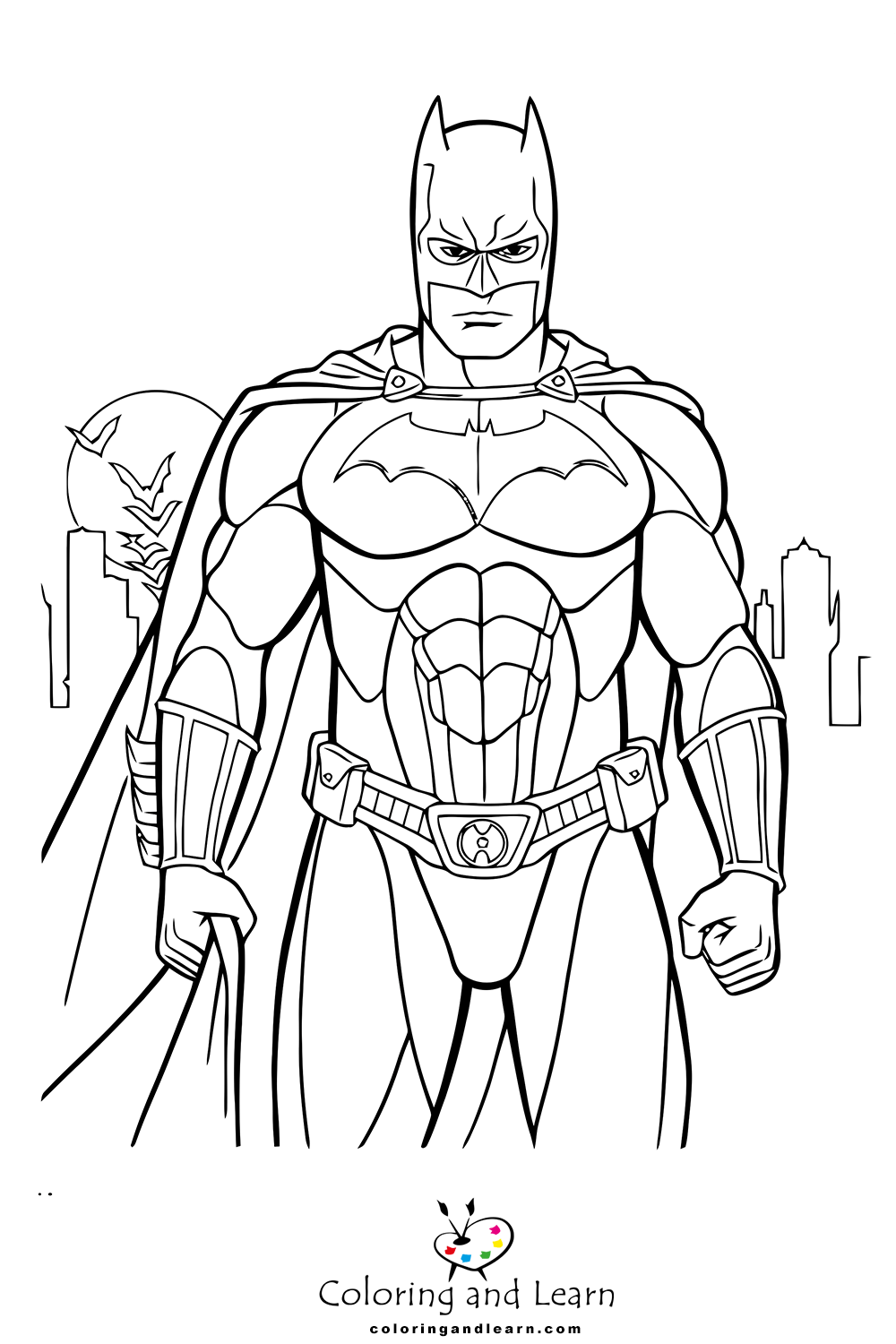 Batman Coloring Pages FREE 2025 Coloring And Learn