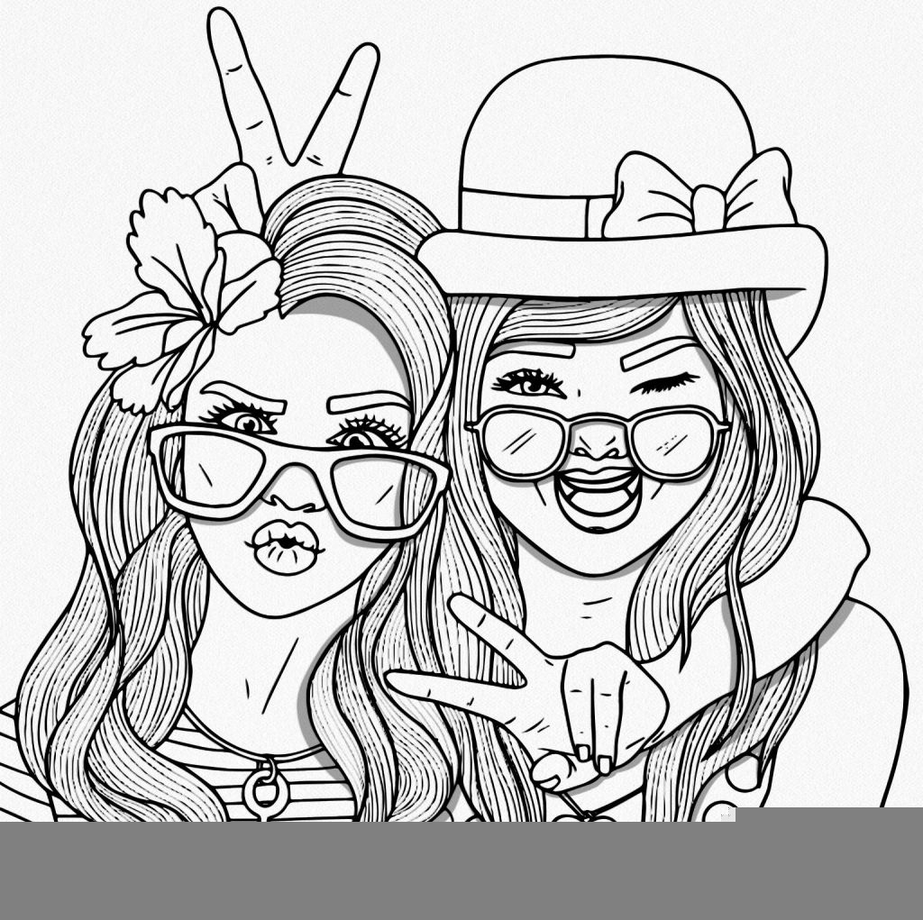 Bestie Coloring Pages