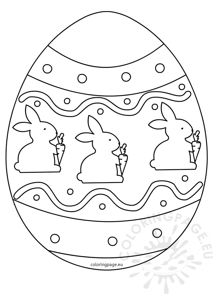 Big Easter Egg Coloring Sheet Coloring Pages