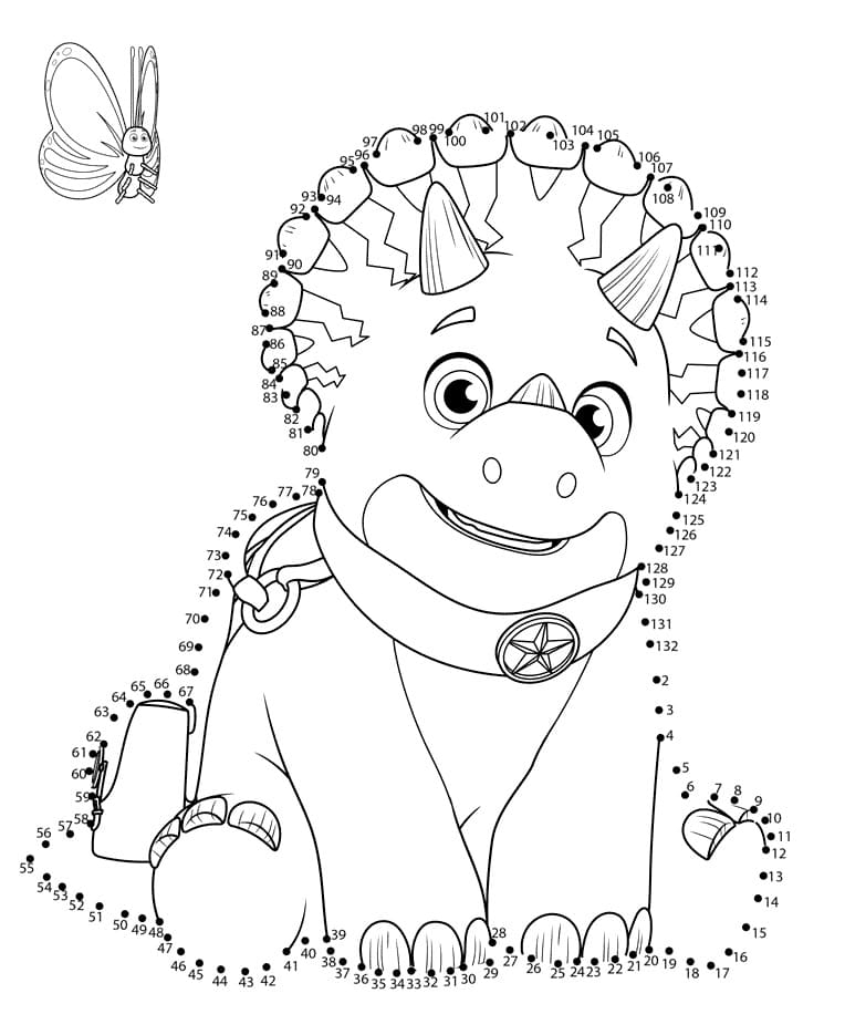 Blitz From Dino Ranch Coloring Page Free Printable Coloring Pages For 