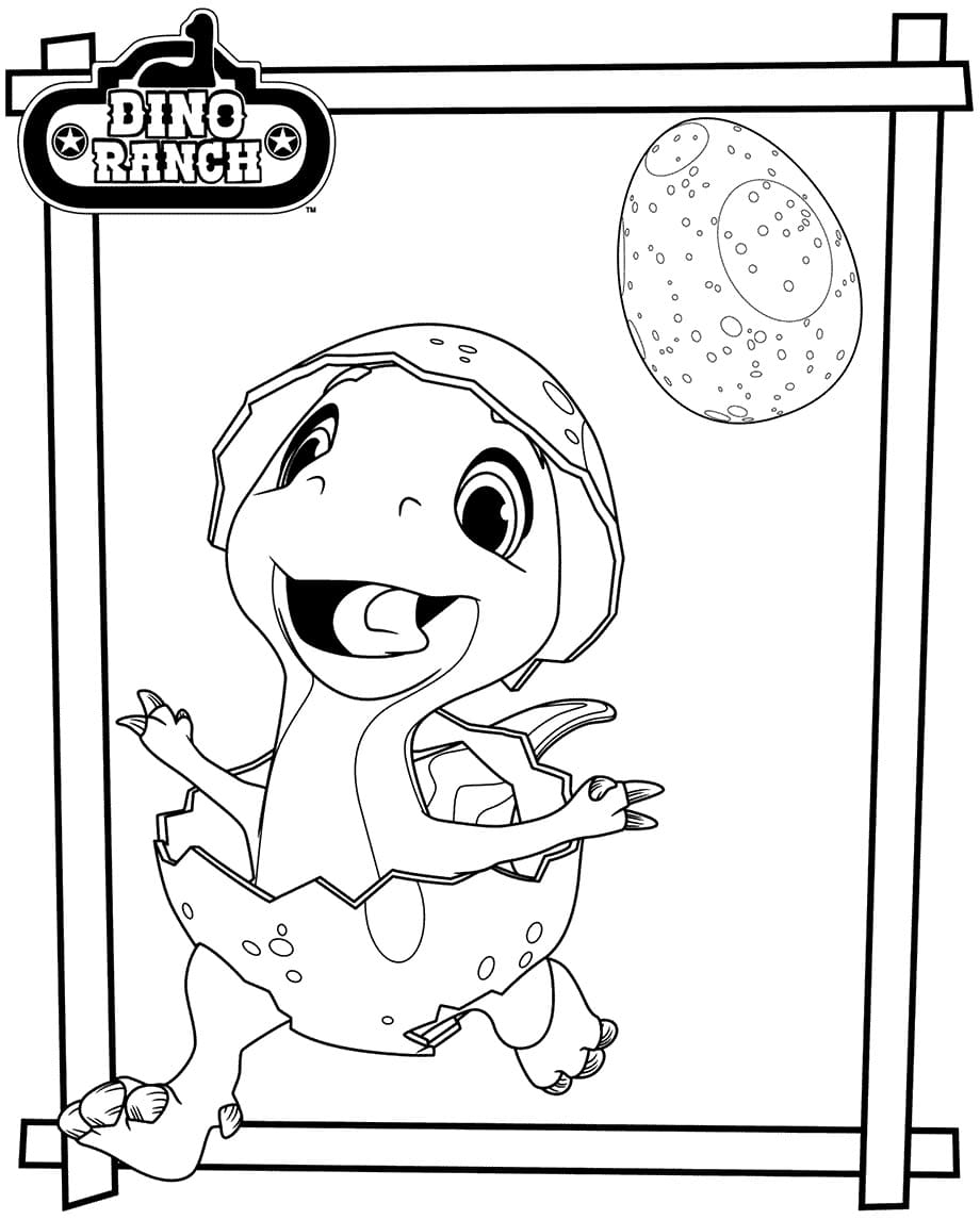 Blitz From Dino Ranch Coloring Page Free Printable Coloring Pages For 