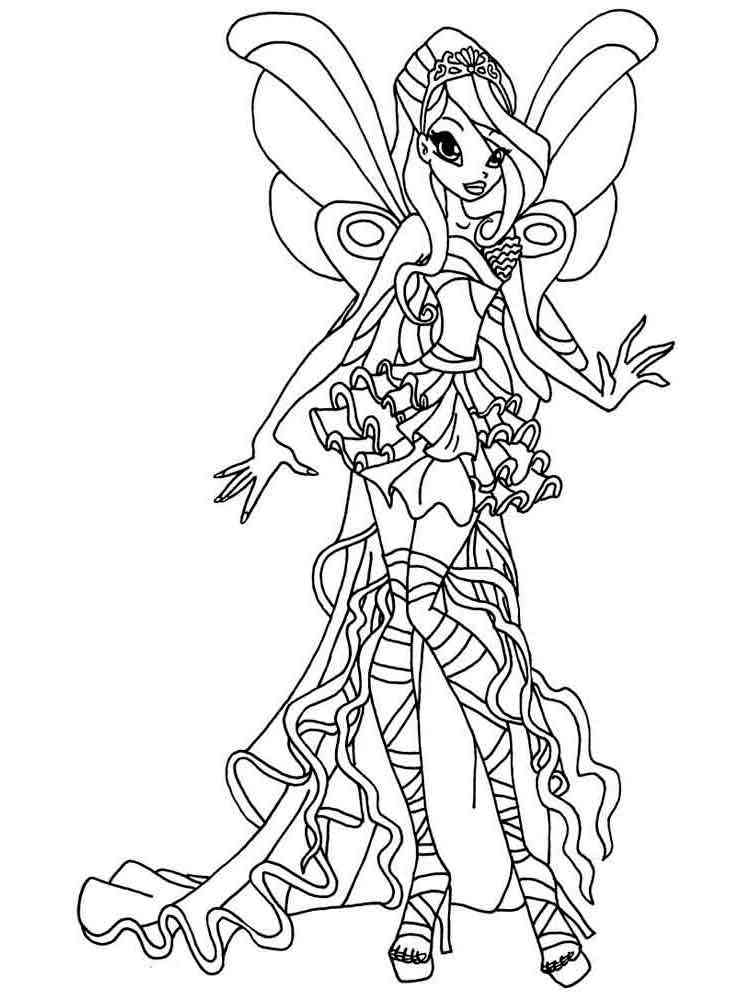 Bloom Winx Coloring Pages