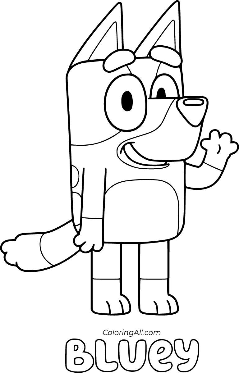 Bluey Coloring Pages 18 Free Printables ColoringAll