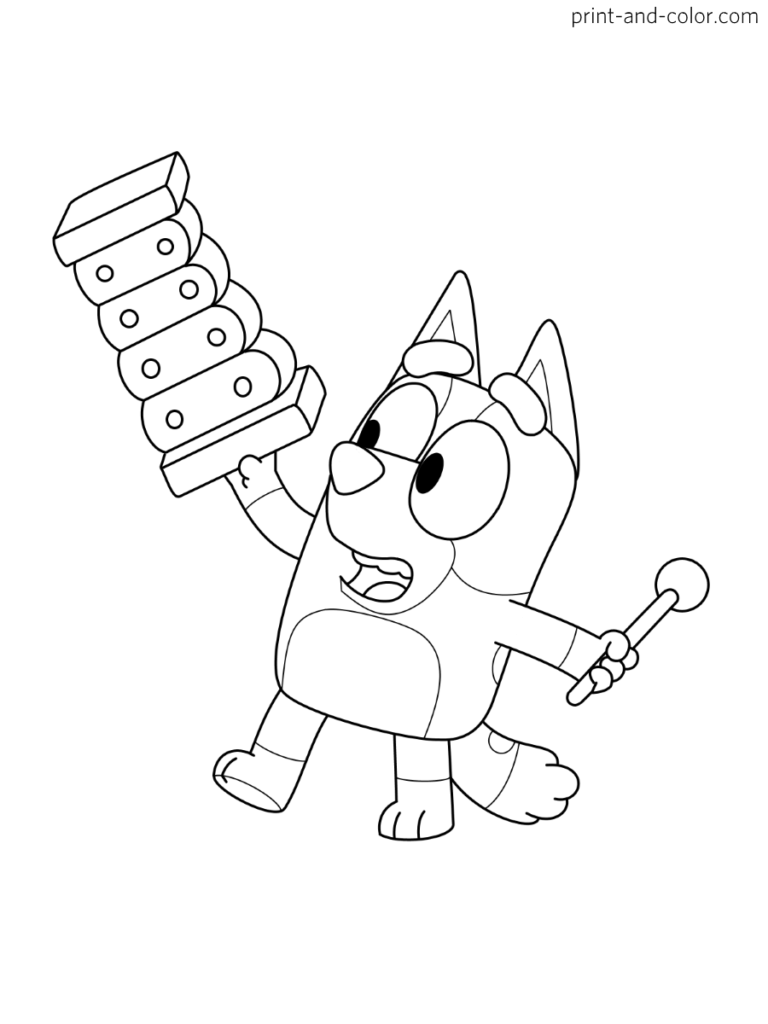 Bluey Coloring Pages Print And Color