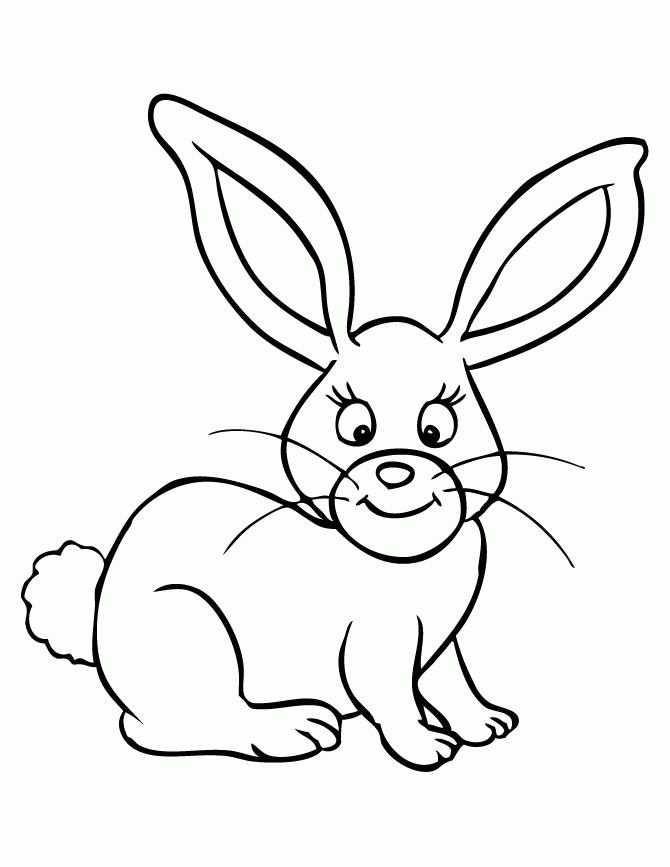 Bunny Coloring Pages Free Printable Coloring Home