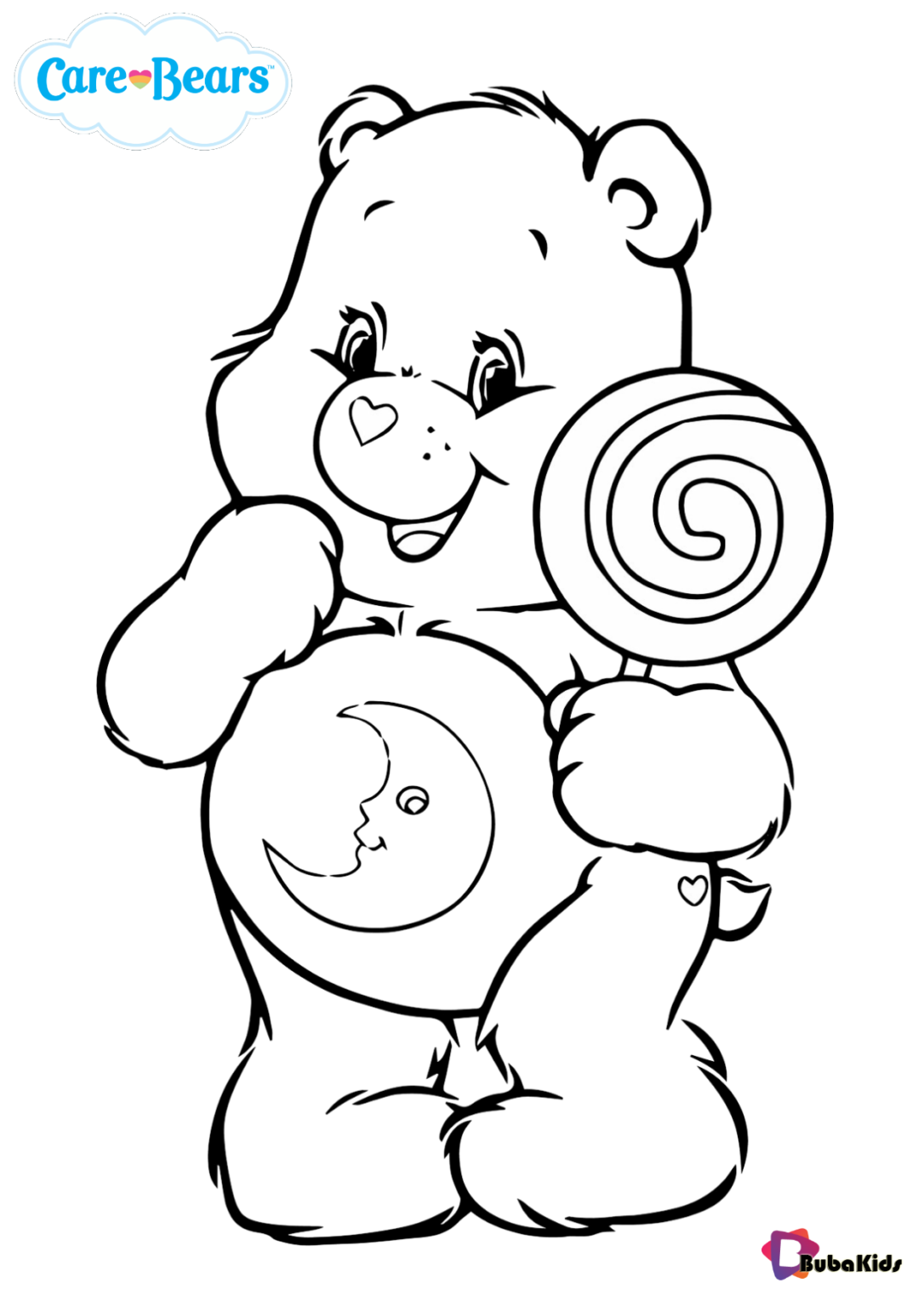 Care Bears Coloring Pages BubaKids