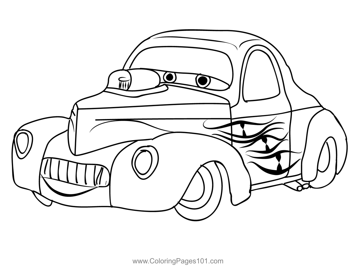 Cars Disney 2 Coloring Page For Kids Free Cars Printable Coloring 