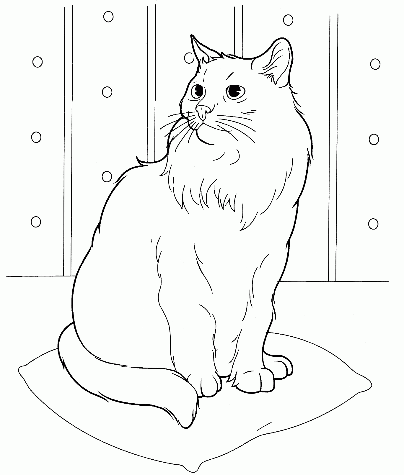 Cat Coloring Pages For Adults Best Coloring Pages For Kids