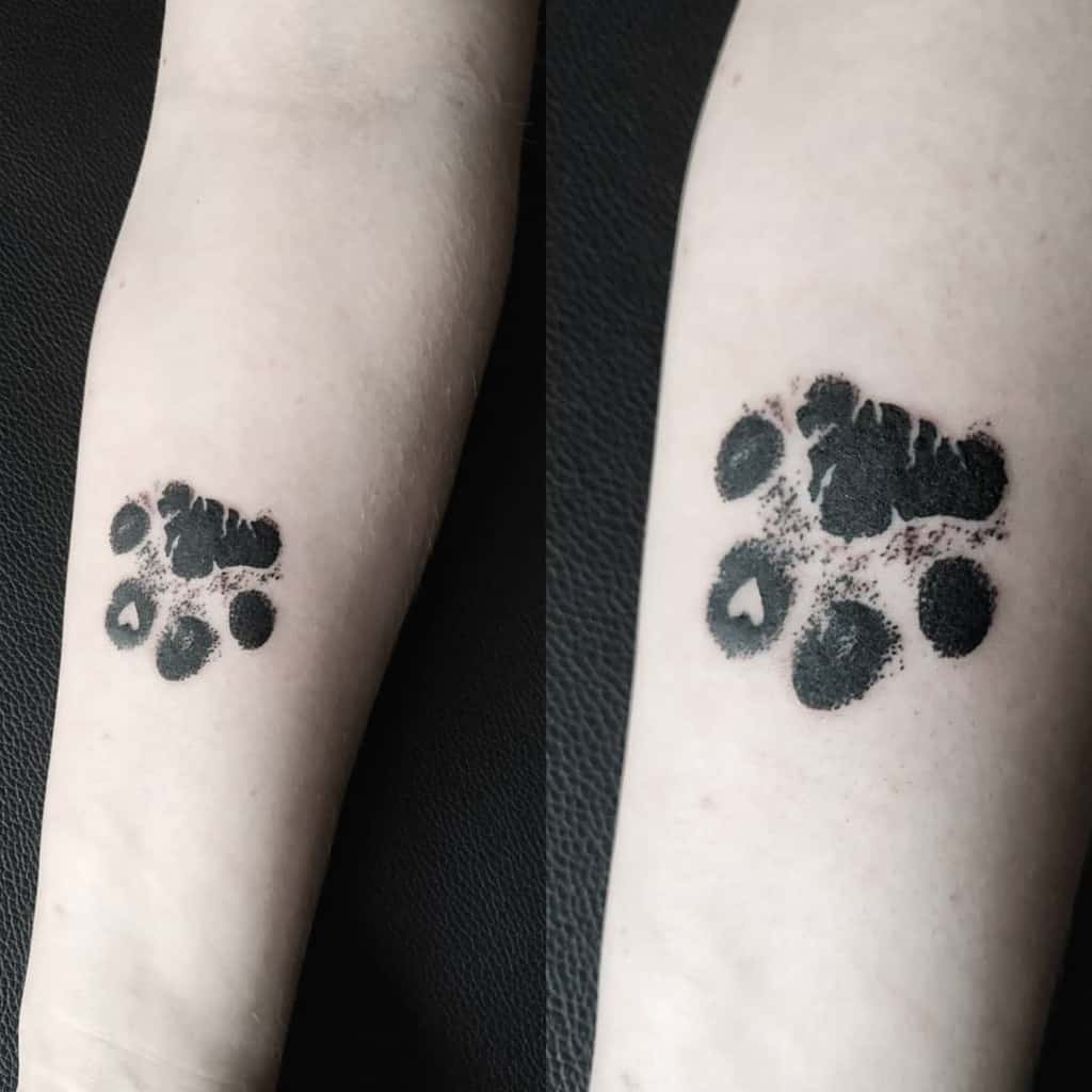 Cat Paw Print Tattoo KeepingDog