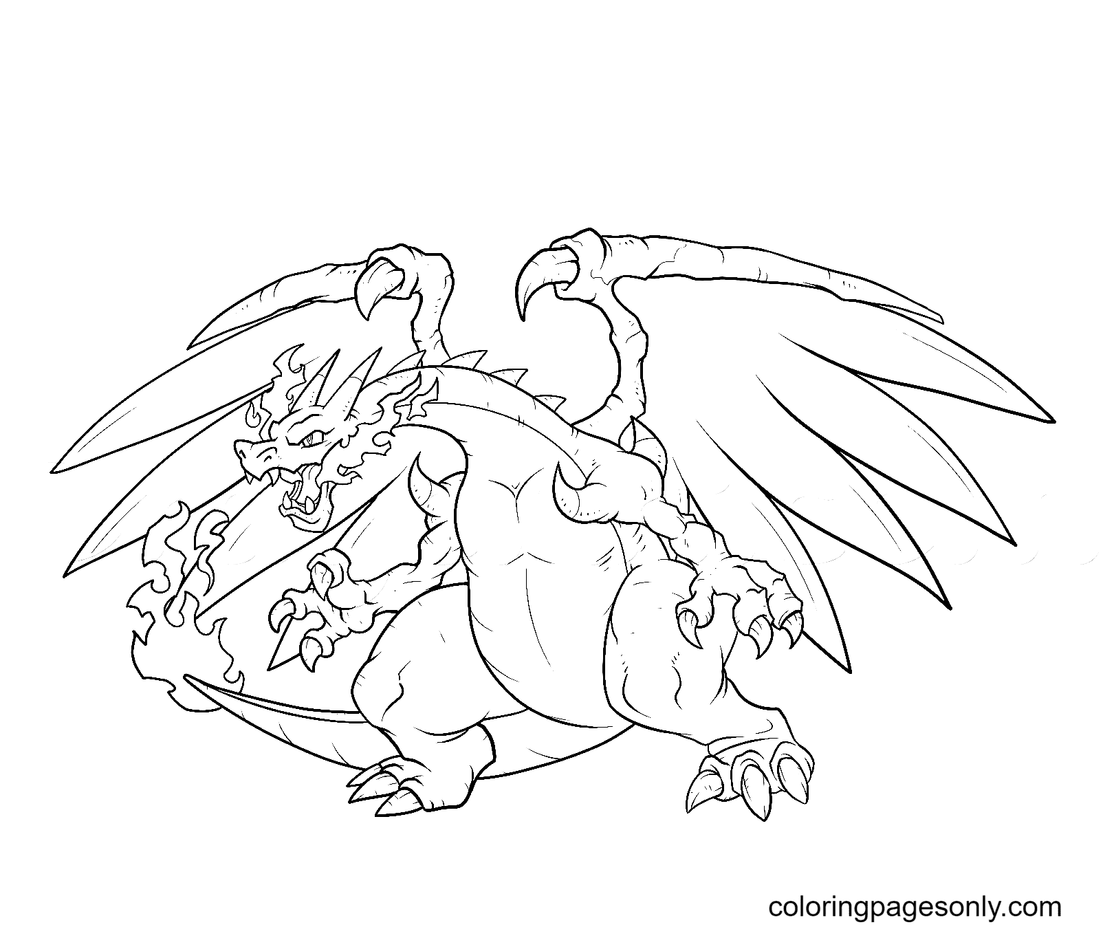 Charizard Coloring Pages Free Printable Coloring Pages