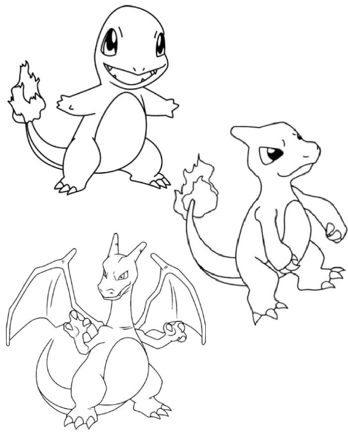 Charizard Coloring Pages Free Printable PDF 