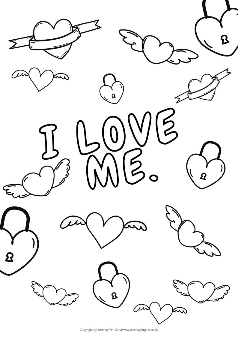 Childrens Colouring Pages Kids Colouring Pages Girls Etsy