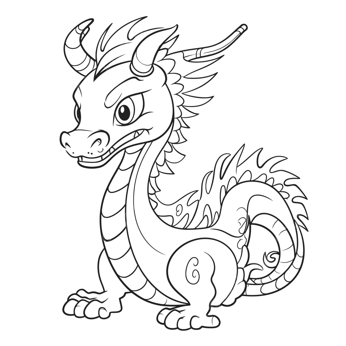 Chinese Dragon Images Coloring Infoupdate