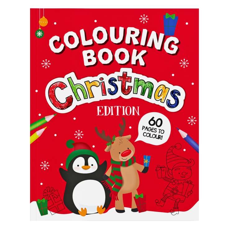 Christmas Colouring Book 60 Pages Gajet