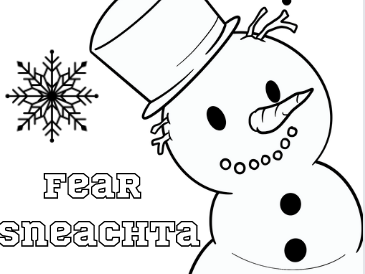 Christmas Colouring Book As Gaeilge Teaching Resources