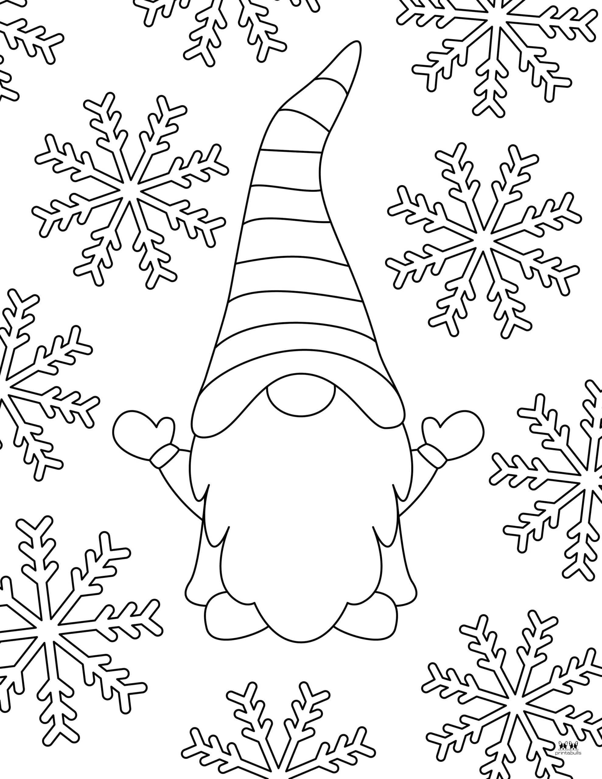 Christmas Gnome Coloring Pages 25 FREE Pages Printabulls