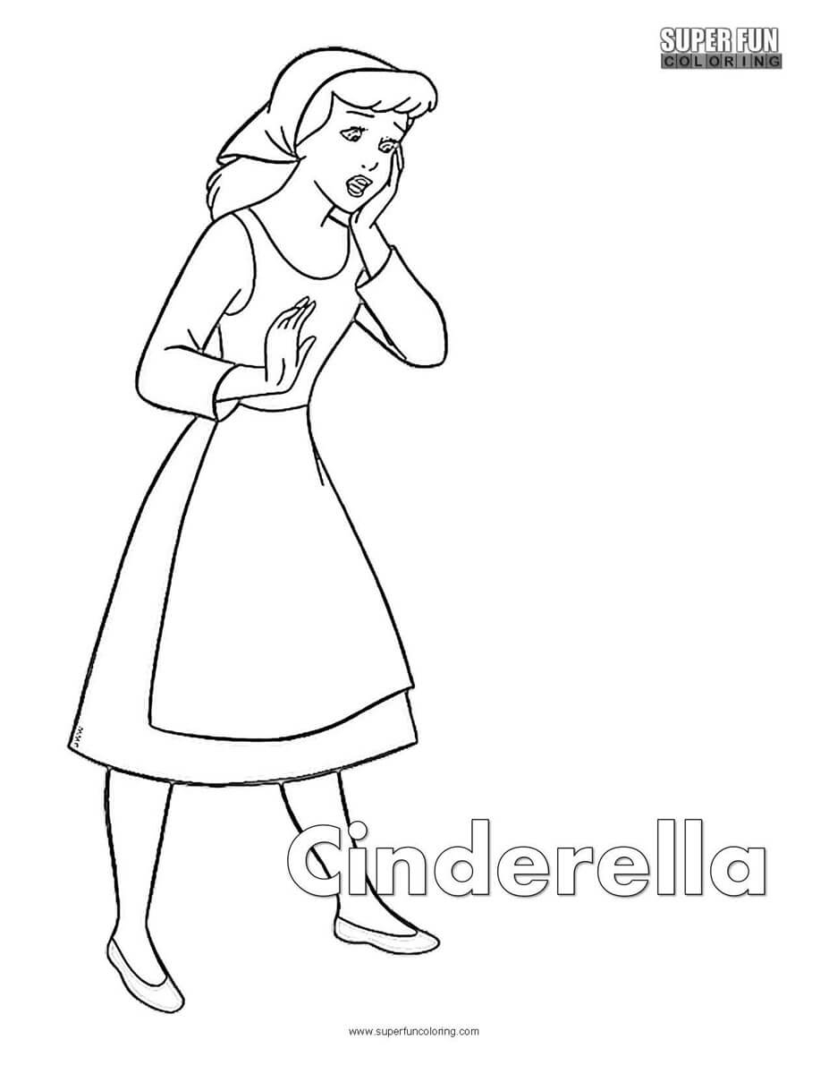 Cinderella Coloring Page Super Fun Coloring