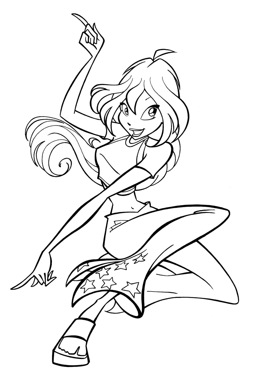 Collection Of Winx Club Coloring Pages Free Printable