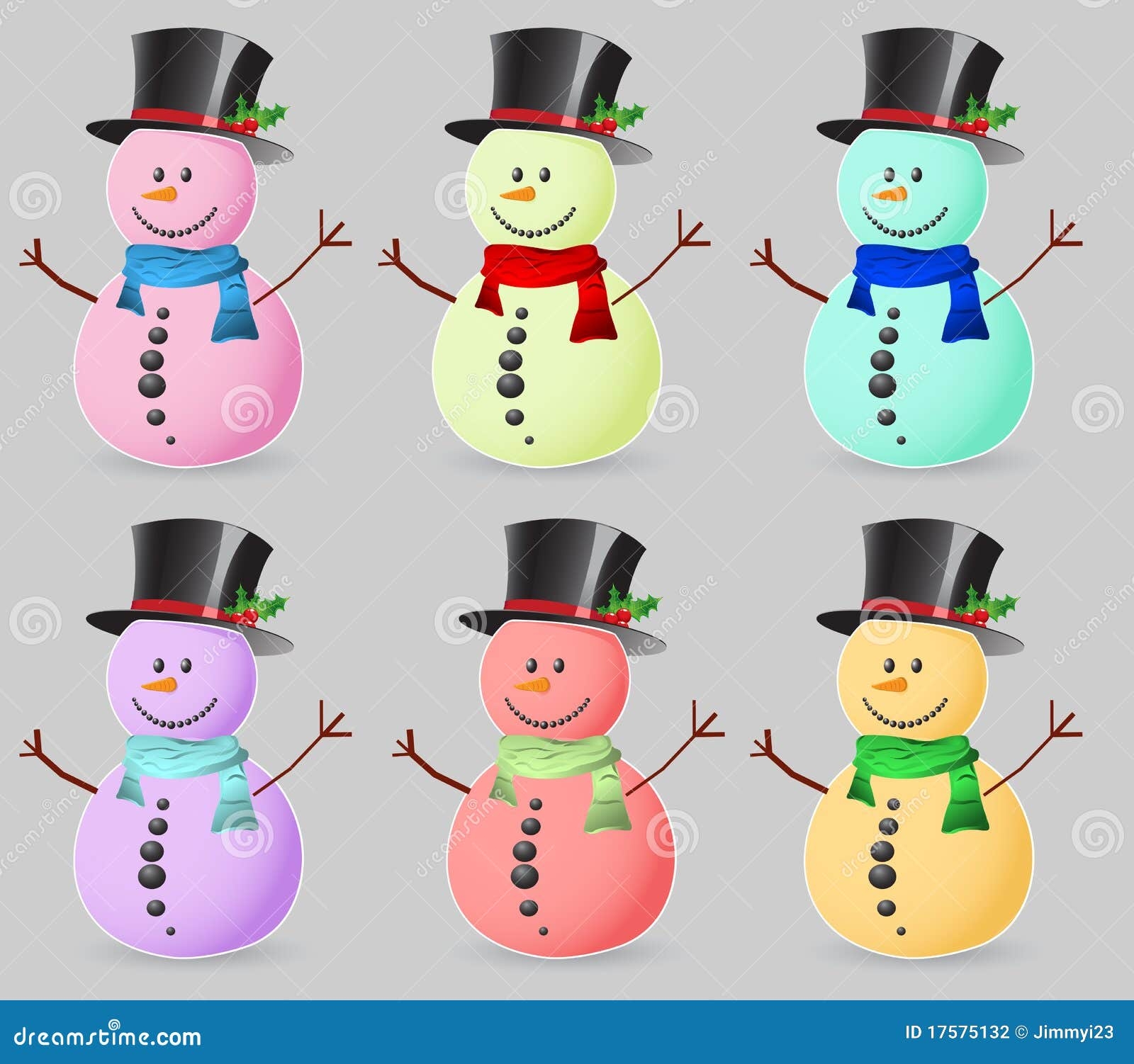Color Snowman Stock Vector Illustration Of Curve Modern 17575132
