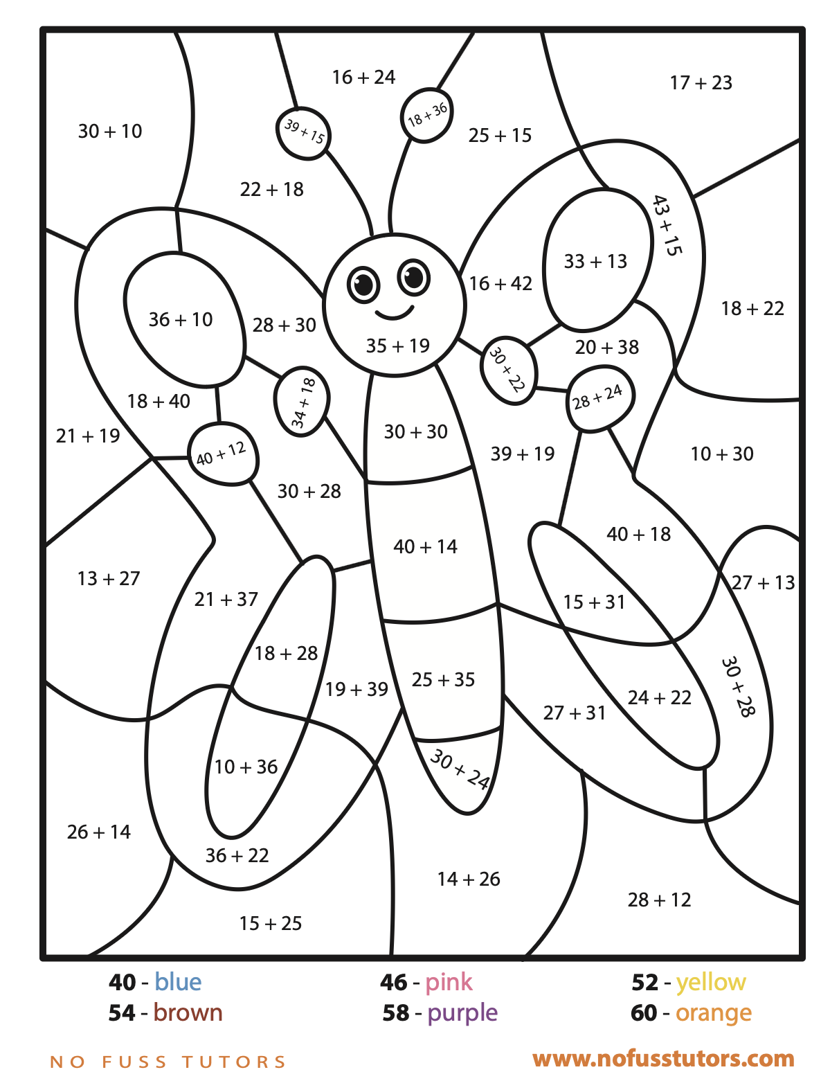 Coloring Addition Worksheets Vrogue co
