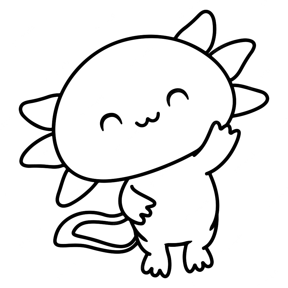Coloring Page Axolotl Coloring Book 6000 Coloring Pages 