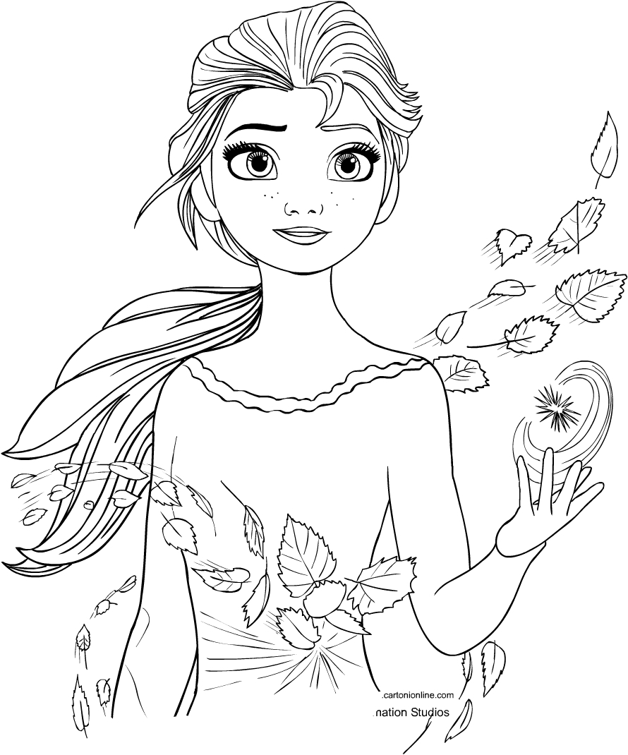 Coloring Page Elsa Elsa From Frozen Disney Coloring Pages Printable 