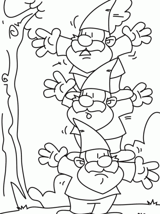Coloring Page Gnome Coloring Pages 8