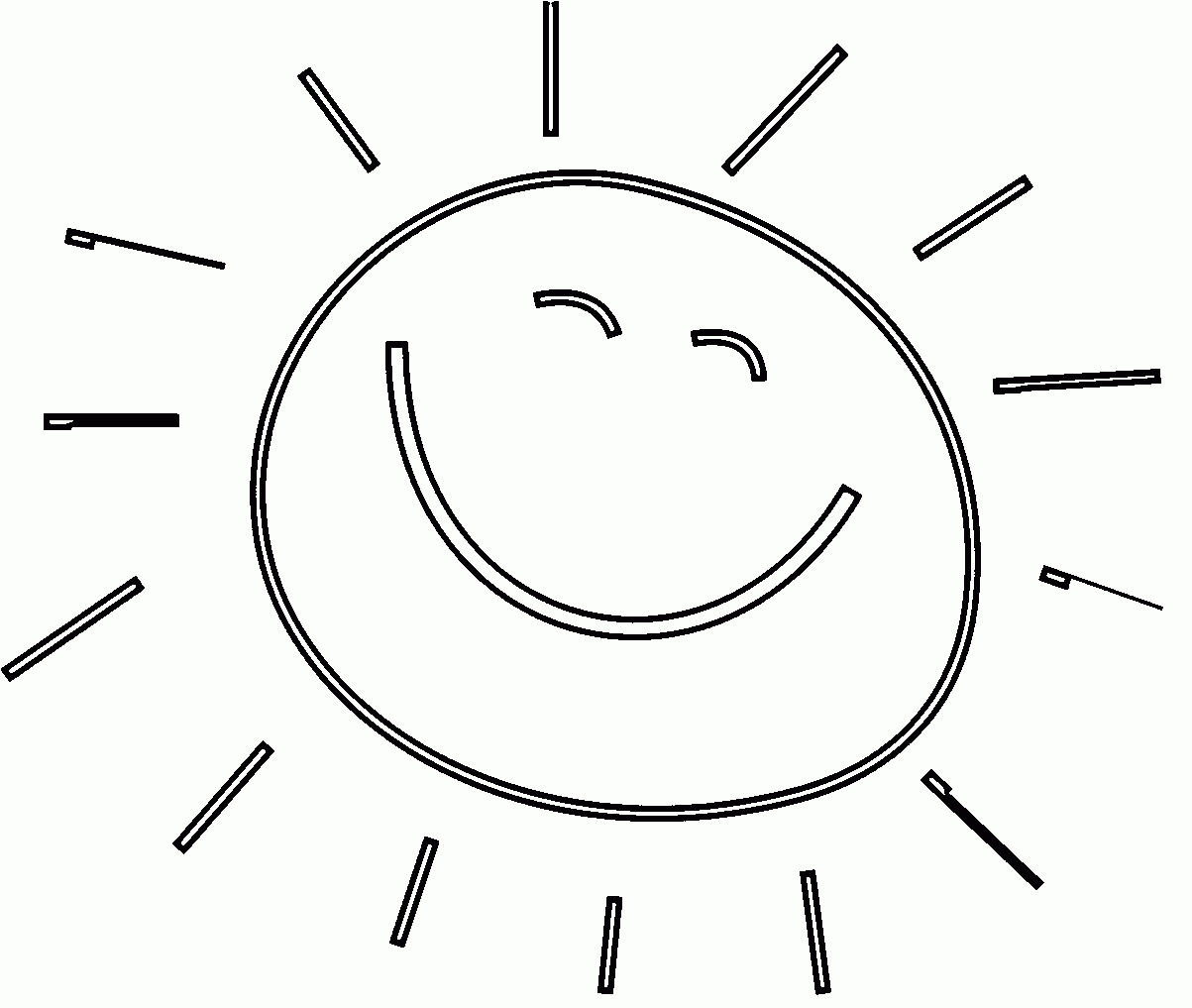 Coloring Page Of A Sun Coloring Home