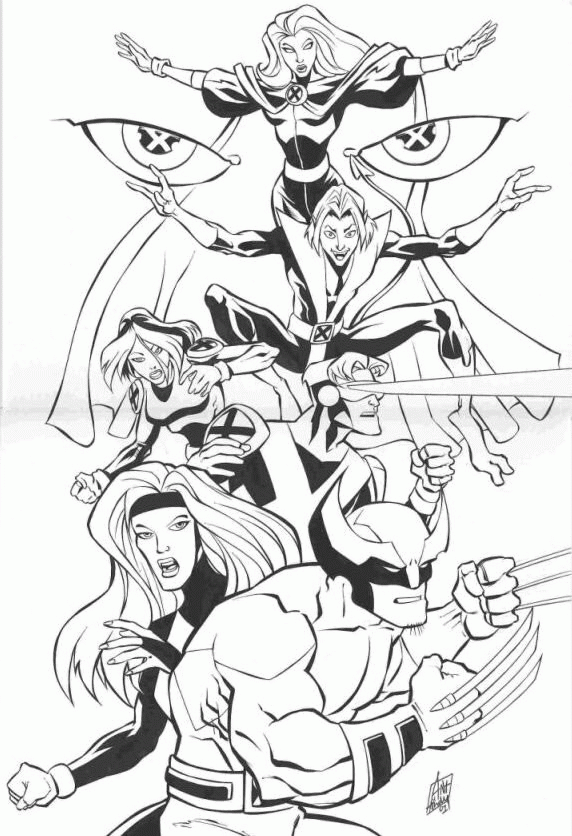 Coloring Page X Men Coloring Pages 42