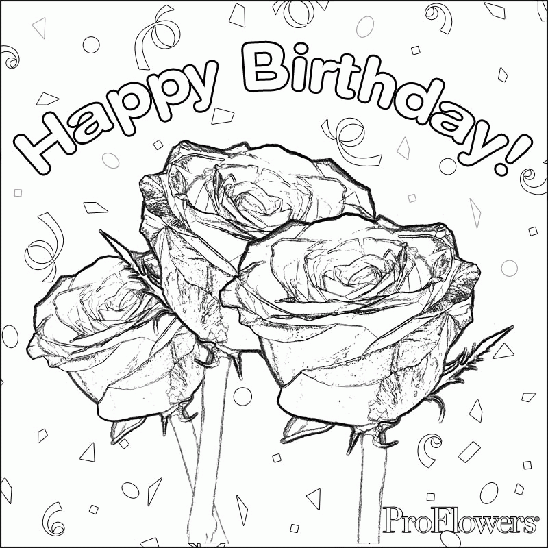 Coloring Pages Birthday Card For Boy Coloring Home