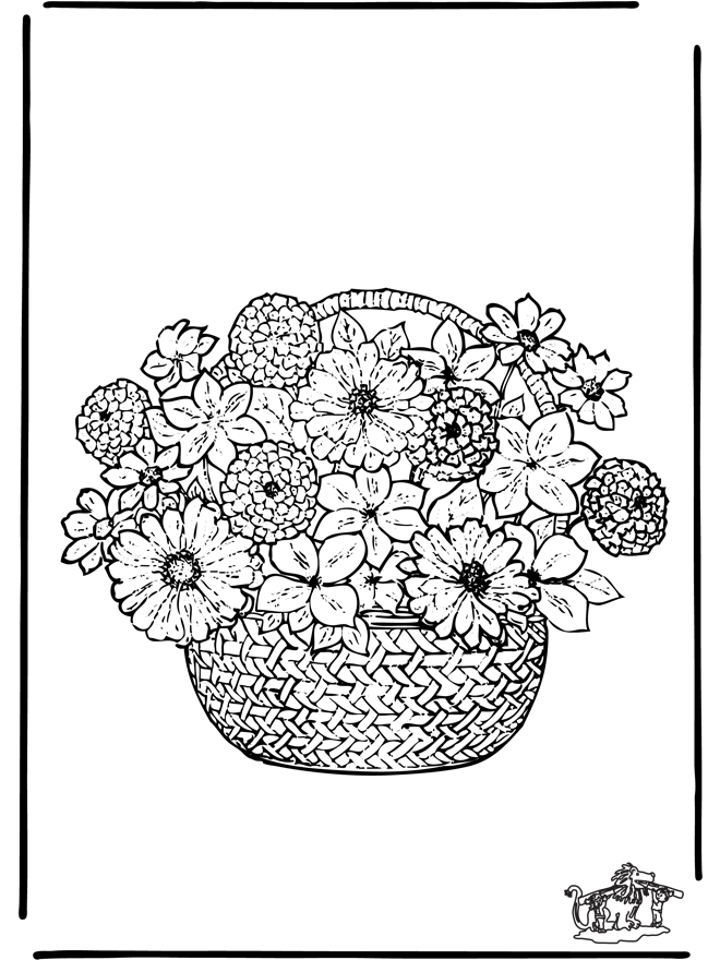 Coloring Pages Flowers Flowers