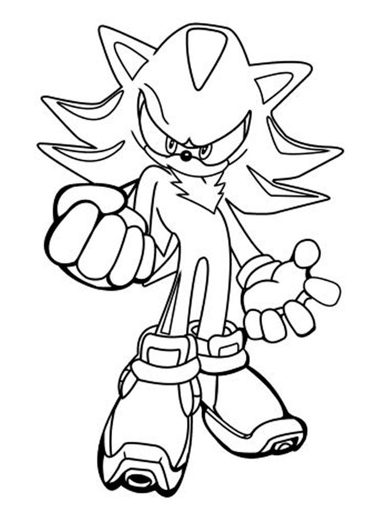 Coloring Pages For Boys Printable Coloring Pages Shadow The Hedgehog 