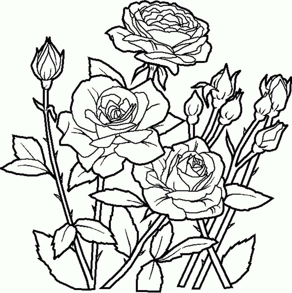 Coloring Pages Of Amazing Flowers Coloring Home