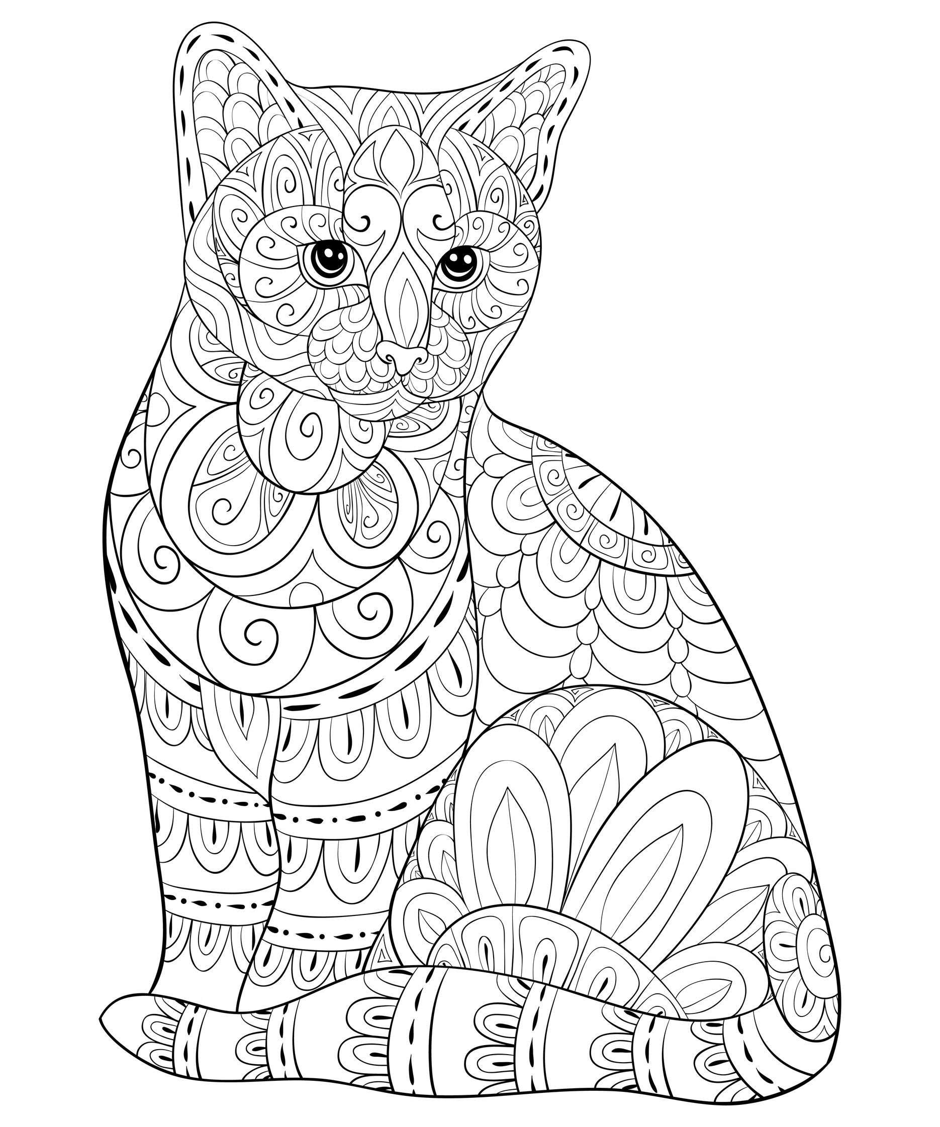 Coloring Pages Of Cats Printable Coloring Pages