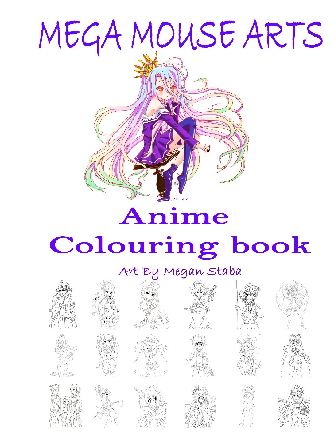 Colouring Book Anime Welcome To MegaMouseArts