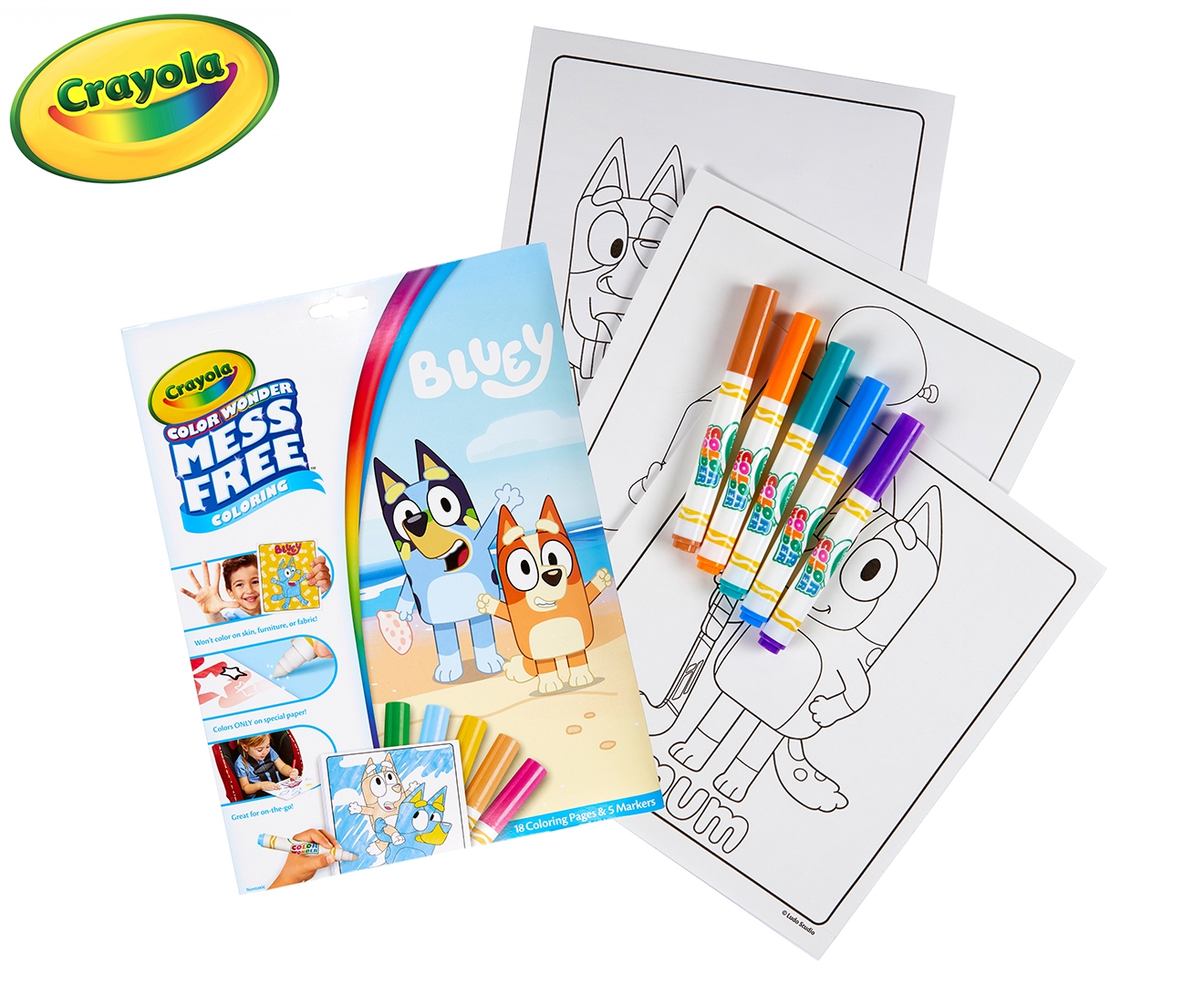 Crayola Color Wonder Coloring Book Pages Markers Mess Vrogue co