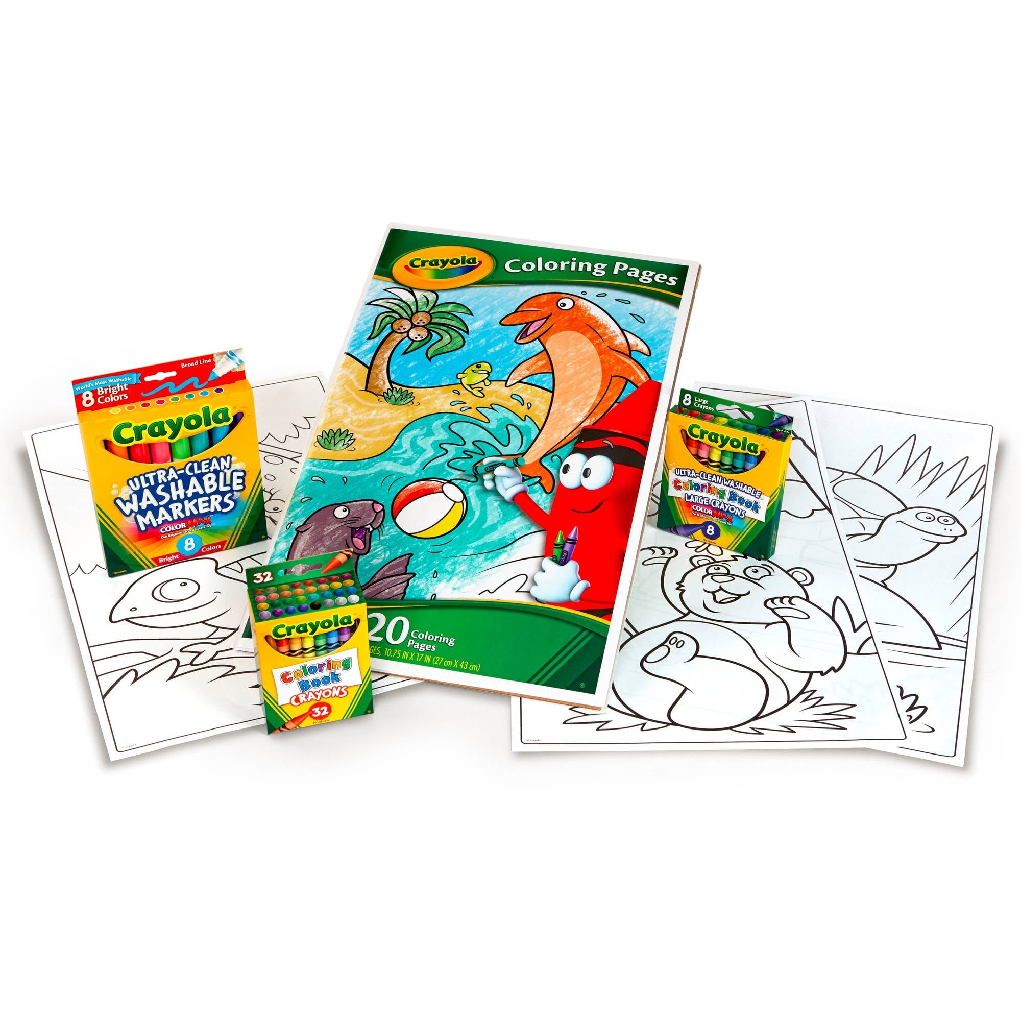 Crayola Giant Coloring Pages Art Kit BrickSeek
