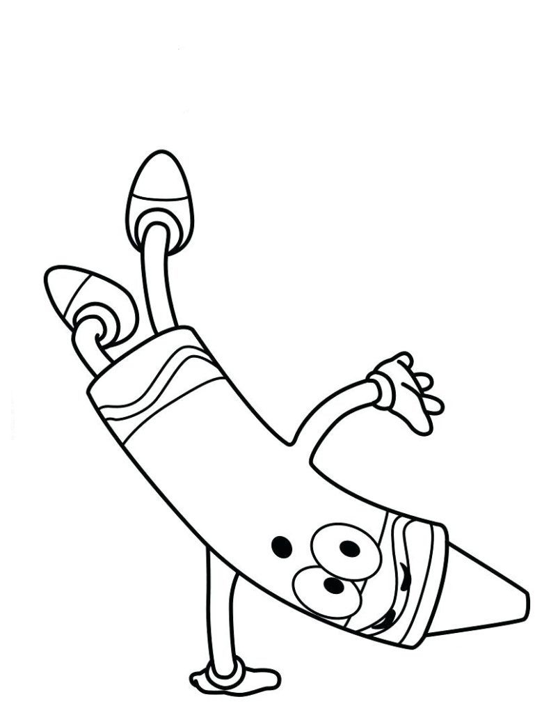 Crayola Handstand Coloring Page Free Printable Coloring Pages For Kids