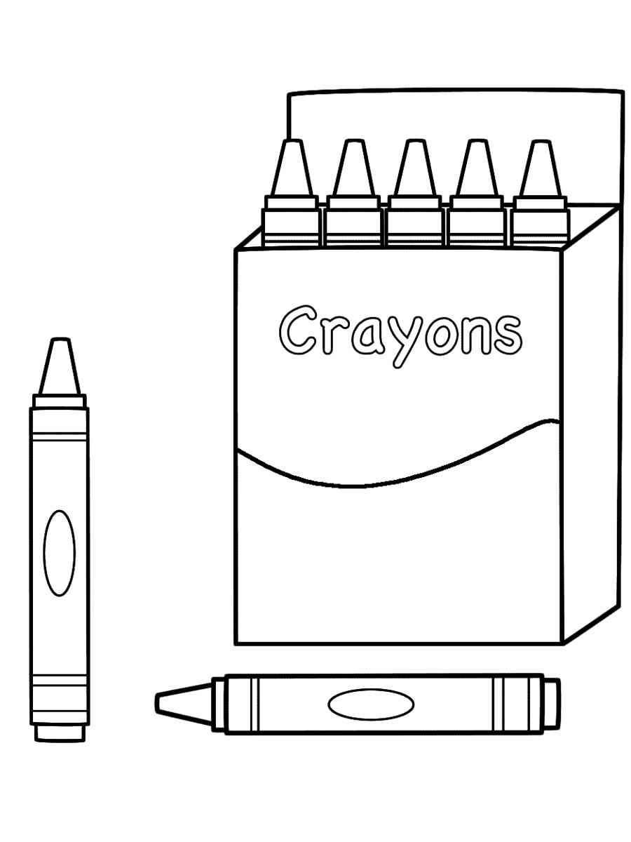 Crayon Coloring Pages