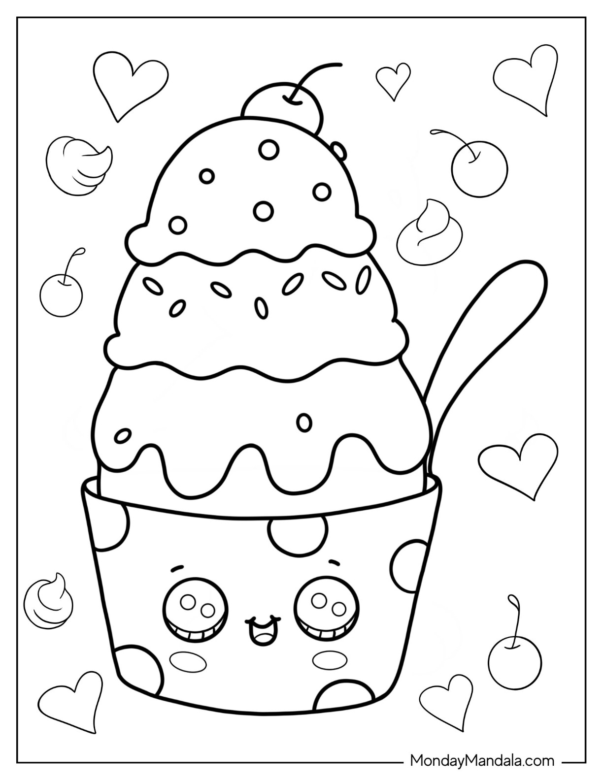 Cute Coloring Page Free PDF Coloring Nation