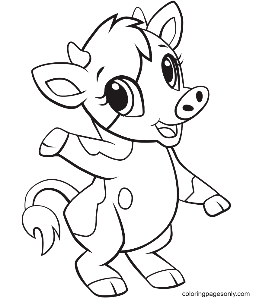 Cute Cow Coloring Pages Cow Coloring Pages Coloring Pages For Kids 