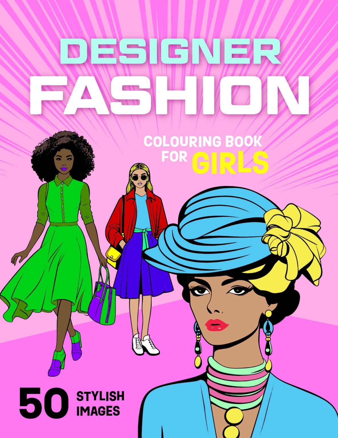 Designer Fashion Colouring Book For Girls Captain Colouring Book